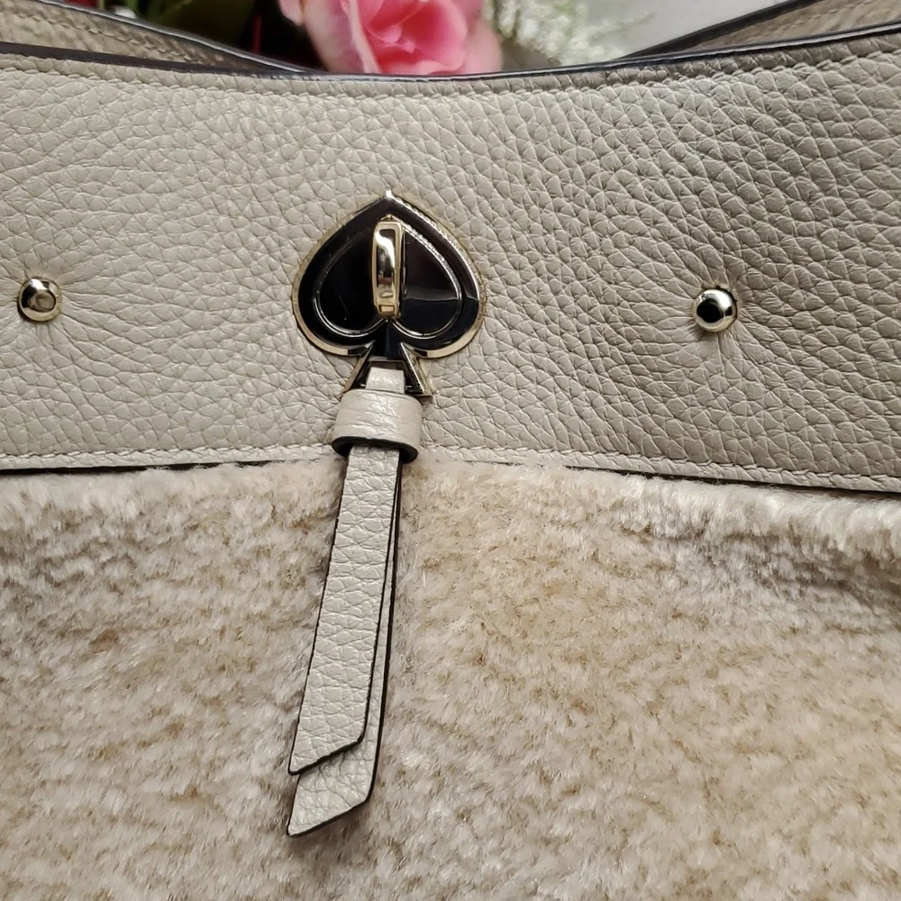 KATE SPADE Fluffy crossbody bucket bag